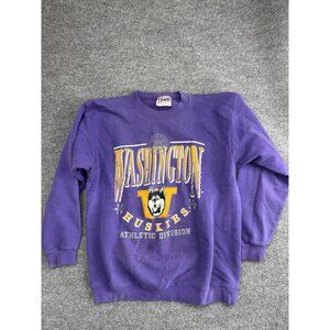 Vintage Washington Huskies Sweatshirt Mens Large NCAA Athletic Division 90s